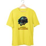 Ayvega Pubg Kask Unisex T-Shirt - L - Sarı