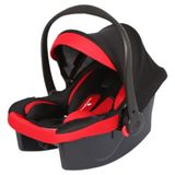 Ayvella Güneşlikli Lüx Pedli Emniyet Kemerli Taşıma Puseti Ana Kucağı - Kırmızı - Maple Red