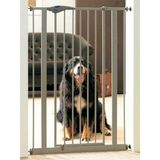 Ayvella Köpek Bariyeri Güvenlik Kapısı 75-96 cm Arası Genişlikte Kullanım Imkanı Metal Çit Köpek Eğitim Evde Güvenlik - Beyaz