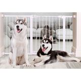 Ayvella Köpek Kapı Bariyer Çit Otomatik Kilitli Kapı - Beyaz