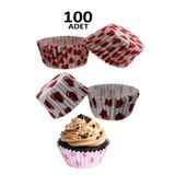 Ayver 100'lü Muffin Kağıdı Kek Kalıbı Desenli