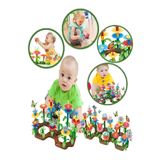 Ayver 52 Parça Bahçe Çiçek Yapım Seti Yapı Blokları Yapboz Bul Tak Puzzle Eğitici Oyuncak Çiçek Bahçesi