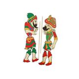 Ayver Geleneksel Gölge Oyunu Kukla Eklemli Sert Karton 2 Çubuklu Karagöz Hacivat Oyunu