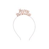 Ayver Happy Birtday Metal Taç Doğum Günü Yaş Günü Yıldönümü Tacı