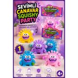 Ayver SEVİMLİ CANAVAR SQUISHY PARTY SIKMALI YUMUŞAK STRES OYUNCAĞI SUKUŞİ OYUNCAK 1 ADET
