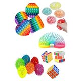 Ayver Stres Giderici Set 1 Popit 1 Zeka Küpü 1 Beyin Stres Topu 1 Stres Yayı 1 Işıklı Stres Topu