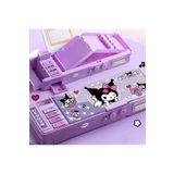 AYVİ STORE Kuromi Çok Fonksiyonlu Şifreli Kalem Kutusu (MOR) Kalemlik Sanrio Kuromi