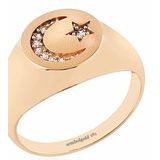 Ayyıldız 14K Rose Gold Şövalye Altın Yüzük