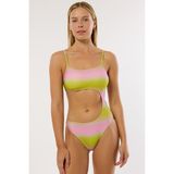 Ayyıldız 4305 Sarı Pembe Simli Mayokini - 36 - Sarı - Pembe