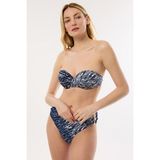 Ayyıldız 4600 Lacivert Straplez Bikini Takımı - 36