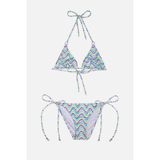 Ayyıldız 4903 Mor Desenli Kız Çocuk Bikini Takımı