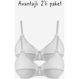 Ayyıldız 556 Beyaz 2'li Sütyen