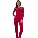Ayyıldız 59469 Kırmızı Kadın Pijama Takımı