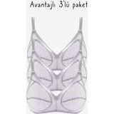Ayyıldız 777 Beyaz 3'lü Toparlayıcı Sütyen