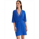 Ayyıldız AYYILDIZ 59441 DANTEL İŞLEMELİ PENYE SABAHLIK SAKS XL