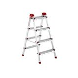 Ayyıldız Çift Çıkışlı Katlanabilir Ev Tipi Merdiven 2+2 Basamak Galvanizli