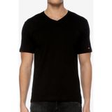 AYYILDIZ Erkek V Yaka T-Shirt, Siyah, L Beden