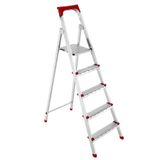 AYYILDIZ Moonstar 4+1 Ev Tipi Katlanır Profil Merdiven | 150 kg taşıma kapasitesi, Galvaniz Kaplama Profil Merdiven
