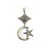 Ayyıldız Nazar Boncuğu Metal Duvar Süsü