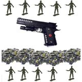 Ayyıldız Oyuncak Elite Power Lazerli Boncuk Atan Oyuncak Tabanca + 50 Paket Boncuk + 10 Adet Plastik Hedef 1 Adet
