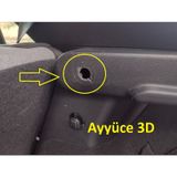 Ayyüce 3d, Hyundai İ20 Uyumlu Bagaj Pandizot Ayakları, 2x, Siyah