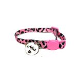 Ayz Aksesuar Güvenlik Kilitli (safety Click) Kedi Tasması, Kedi Künyesi, Kedi Isimlik, Isimli Kedi Tasması