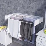Ayz Design Kurutmalık Çamaşır Askısı (Beyaz-100Cm) - Duvara Monte, Katlanabilir Çamaşırlık Belize Beyaz
