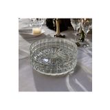 AYZ HOME Kesme Kristal Safir Cam Salata Kasesi Kare Dekor /Sofra Sunum 28 cm