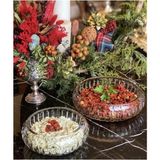 Ayz Home Kristal Kesme Cam Salata Kasesi 22 Cm - 1 Adet