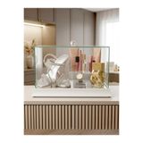 AYZ HOME Lüks Aynalı Söz ve Nişan Bohçası Cam Fanus Bohça Kutusu 35x20x20cm