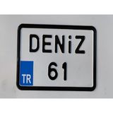 Ayz Markalama Bisiklet Plakası, Ufak Motor Plakası, 12X18 cm Plaka, Cam Önü Plakası, Dekor Plaka, Süs Plakası, Isim Plaka