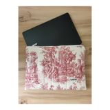 Ayza Stüdyo 15-16 Inç Macbook Uyumlu Kapitone Laptop Kılıfı - Eski Zamanlar Kırmızı (41X31 Cm)