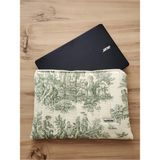 Ayza Stüdyo 15-16 İnç Macbook Uyumlu Kapitone Laptop Kılıfı - Eski Zamanlar Yeşil (41x31 cm)