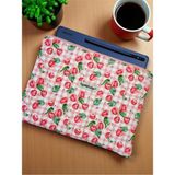 Ayza Stüdyo Kirazlı Pötikare Desenli iPad Tablet Çantası, 10-12 Inç Uyumlu