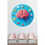 Ayza Tasarım Akıl ve Zeka Oyunları Okul Posteri Ortaokul İlkokul Anaokulu Anasınıfı Kreş Duvar Sticker Seti - 1 - 50 x 50 cm - Renkli