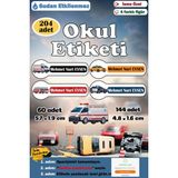 Ayza Tasarım Isme Özel Okul Etiketi Isimli Etiket Kalem Defter Etiketi Sticker Erkek Çocuk Araçlar Isim Etiketi - Çok Renkli
