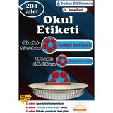 Ayza Tasarım Isme Özel Okul Etiketi Kalem Defter Etiketi Sticker Kız Erkek Çocuk Bordo Mavi Taraftar Isim Etiketi - Çok Renkli