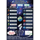 Ayza Tasarım İsme Özel Su Geçirmez Uzay Temalı Okul Etiketi Sticker Kişiye Özel Erkek Çocuk İsim Etiketi Kırtasiy