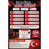 Ayza Tasarım Kalem Defter Kitap Etiketi İsim Etiketi Kişiye Özel Yapışkanlı Çocuk Okul Etiketi Kırtasiye