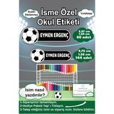 Ayza Tasarım Kalem Defter Kitap Etiketi Isim Etiketi Kişiye Özel Yapışkanlı Erkek Çocuk Okul Etiketi Kırtasiye İsim Etiketi - Çok Renkli