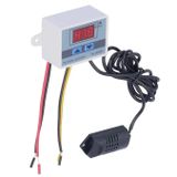 Ayzek XH-W3005 Dijital Nem Kontrol Cihazı Kuluçka Termostat 220V 1500W | Harici Nem Sensörü, LED Ekran, Röle Çıkışı, Ayarlanabilir Nem, Montaj Delikli