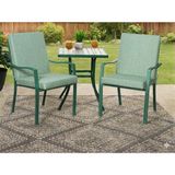 Ayzen Home 2 Adet 40X40CM Bahce ve Salon Takımı Için Bağcıklı Arkalıklı Sandalye Minderi - 40 x 40 cm - Açık Su Yeşili
