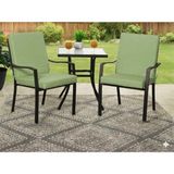 Ayzen Home 2 Adet 40X40CM Bahce ve Salon Takımı Için Bağcıklı Arkalıklı Sandalye Minderi - 40 x 40 cm - Açık Yeşil