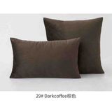 Ayzen Home 2li Kadıfe Kırlent Kılıfı - 30 x 50 cm - Koyu Kahve