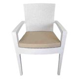 Ayzen Home 6 Adet Krem Renkli Rattan Sandalye Minderi Bağcıklı Su Itme ve Leke Tutmaz Özelliğine Sahip Kumas ve 5cm Sunger Den Yapılmıştır