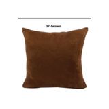 AYZEN HOME Kahverengı Kadife 1.kalite Döşemelik Kumaştan Kırlent (içi Boş) Fermuarlı