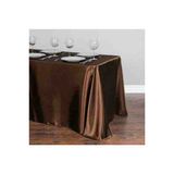 Ayzen Home Saten Masa Örtüsü - Koyu Kahve - 150 x 150 cm