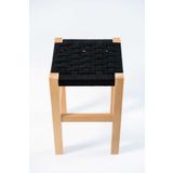 ayzenbi Ahşap Hasır Örgülü Tabure Mutfak/Balkon/Piknik Masa Taburesi 45 Cm