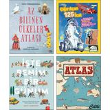 Az Bilinen Ülkeler Atlası - Çığır Açan 125 İcat - İşte Benim Bir Günüm Matt Lamothe - Büyük Atlas Kıtalar Denizler ve Kültürler Arası Yolculuk Rehberi Daniel Mizielinski -4 Kitap Set