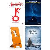 Az Kitap Anahtar - Vedat Delek + Kuzey Işıklarının Şarkısı + Telefon Tutucu + Bir Kar Tanesi